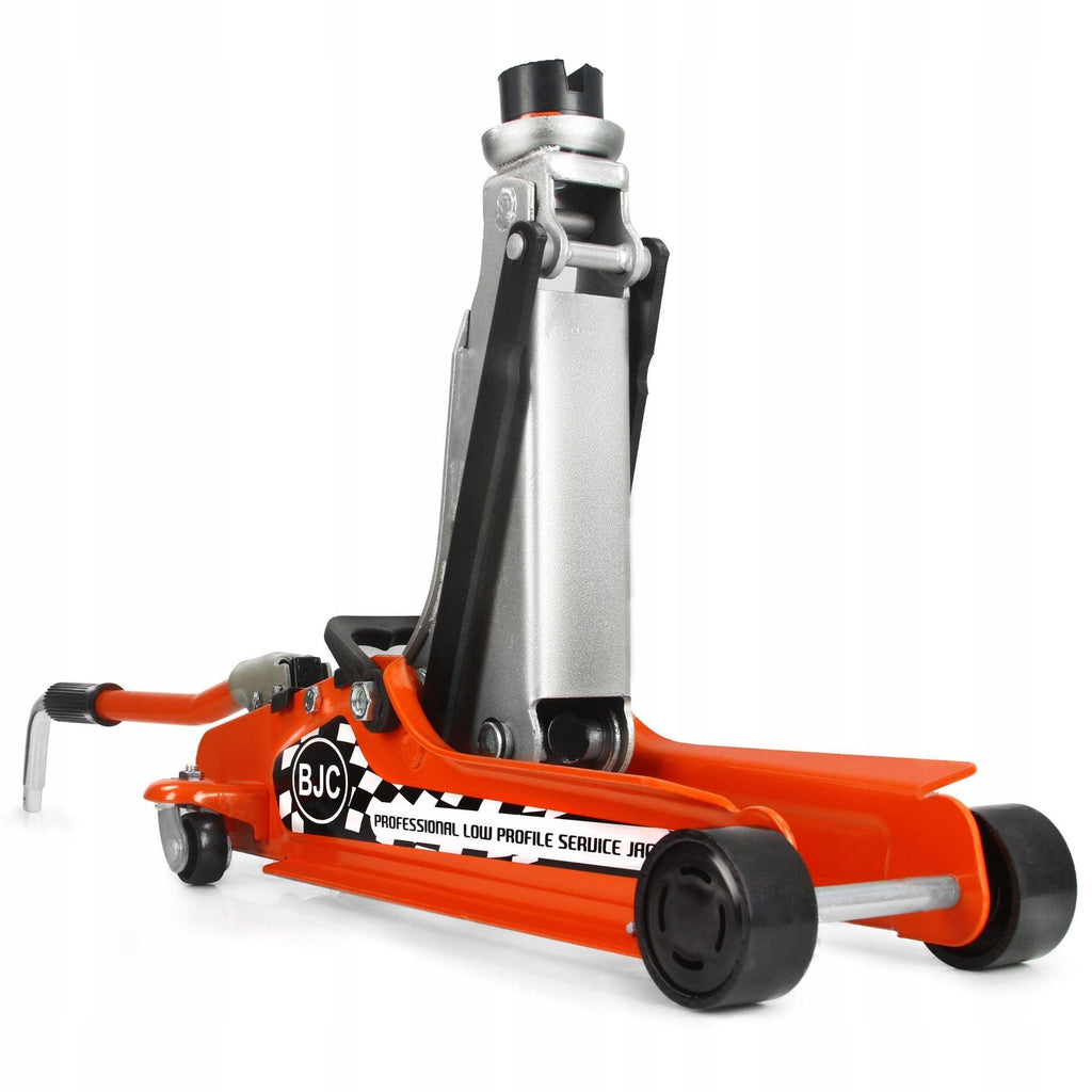 Cric hidraulic profesional crocodil 2.5 tone profil scazut cheie roti si valiza - Bjc tools