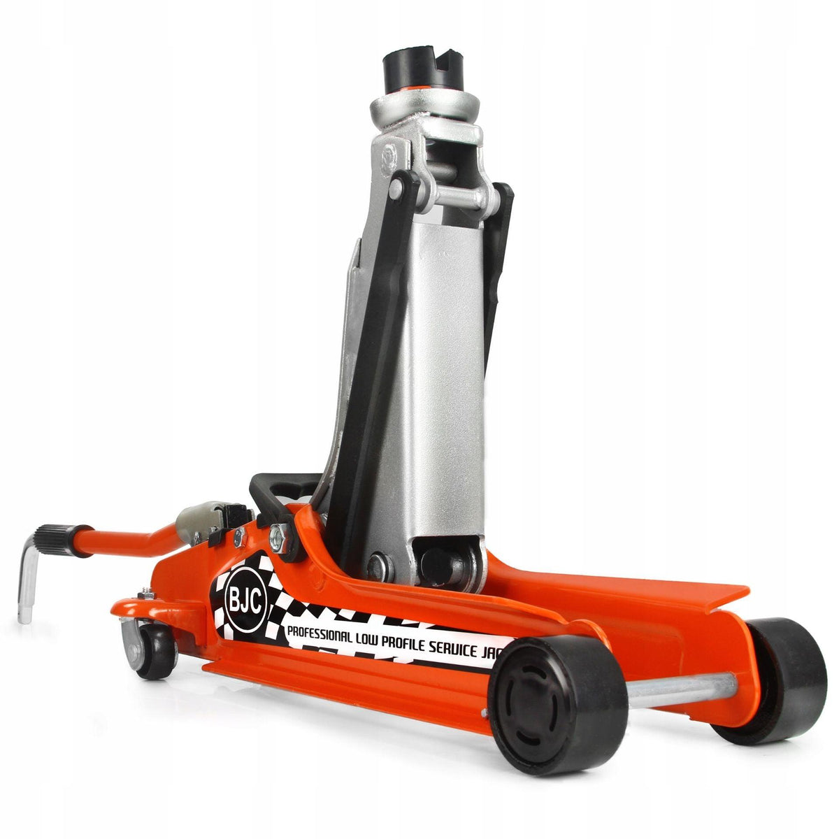 Cric hidraulic profesional crocodil 2.5 tone profil scazut cheie roti si valiza - Bjc tools