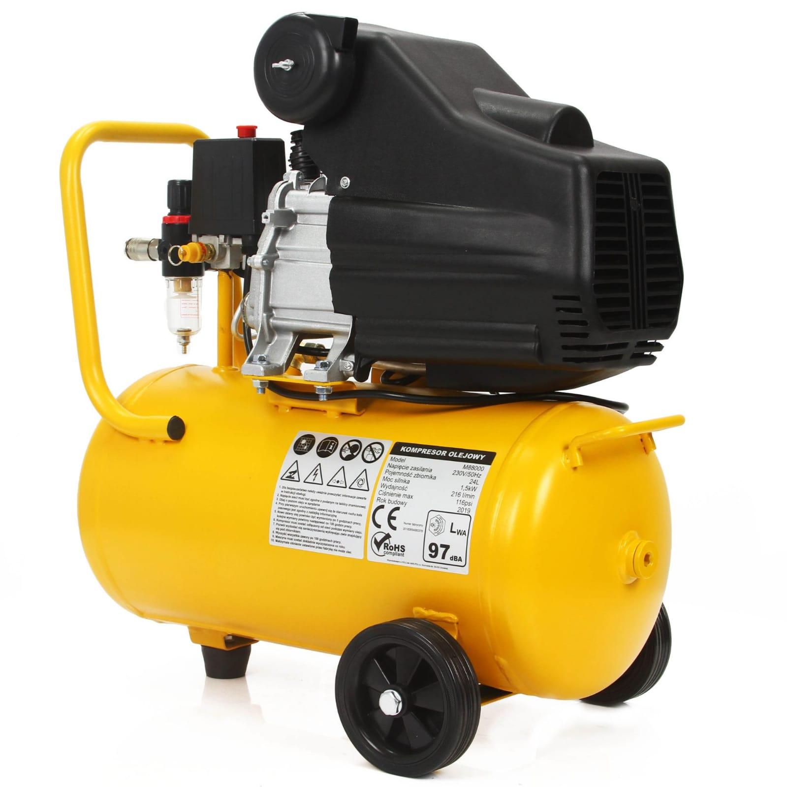 Compresor aer comprimat 24 Litri 8 bari cu filtru si regulator de presiune incluse - Bjc tools