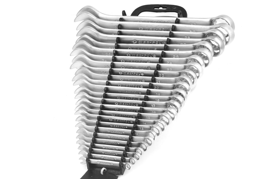 Set chei combinate fixe/inelare 6-32mm 25 piese Chrome Vanadium + organizator - Bjc tools