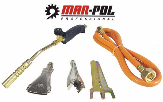 Arzator gaz cu duze de schimb si furtun butelie - Bjc tools