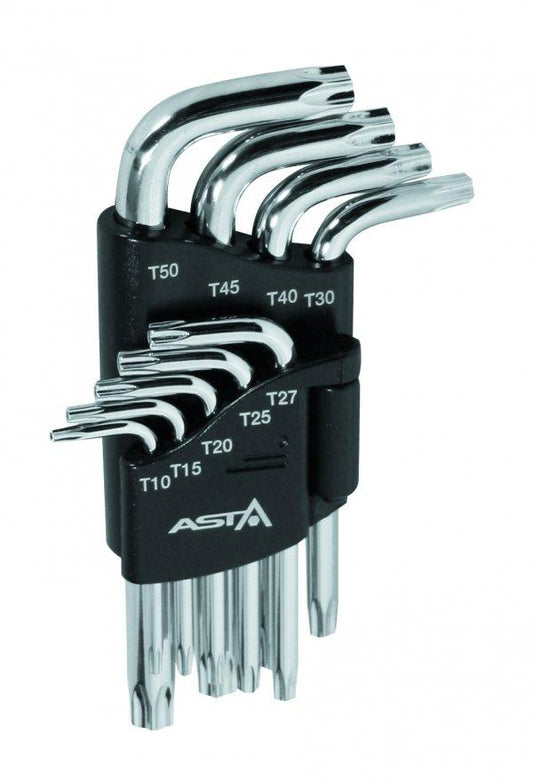 Set chei imbus torx cu gaura T10-T50 scurt - Bjc tools