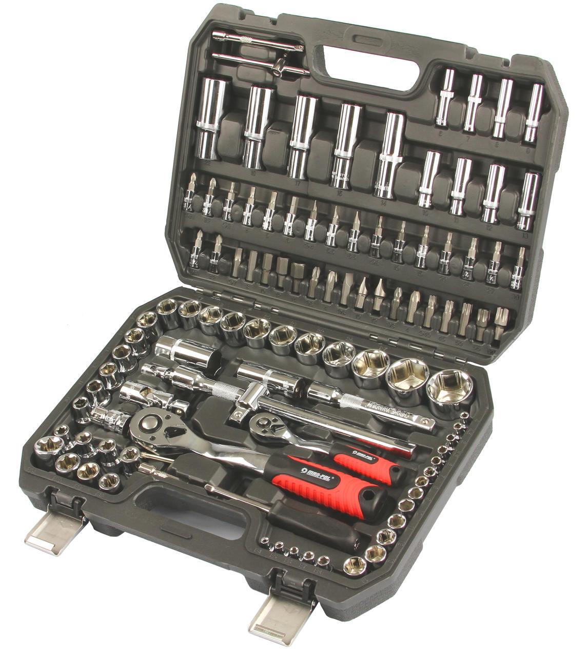 Trusa scule 108 piese profesionala , Set tubulare biti imbus chei - Bjc tools