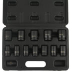 Trusa chei tubulare impact 1/2" scurte 10-24mm 13 piese - Bjc tools