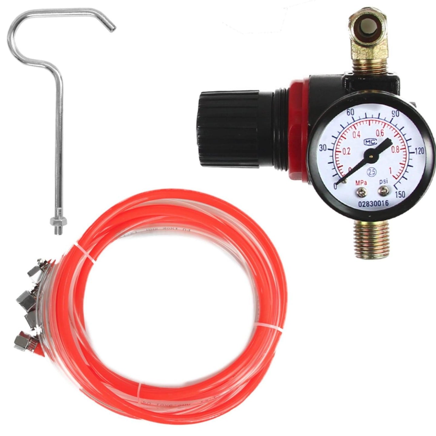 Pistol/Pompa de vopsit pneumatică 8 litri pt vopsea, lac, adezivi si altele din aluminiu - Bjc tools