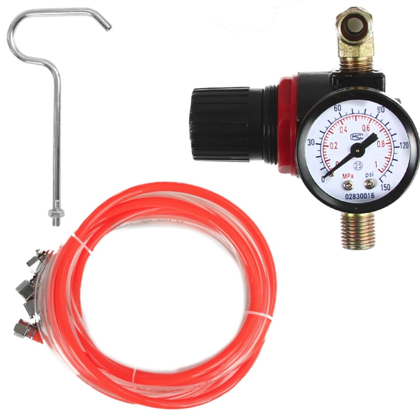 Pistol/Pompa de vopsit pneumatică 8 litri pt vopsea, lac, adezivi si altele din aluminiu - Bjc tools