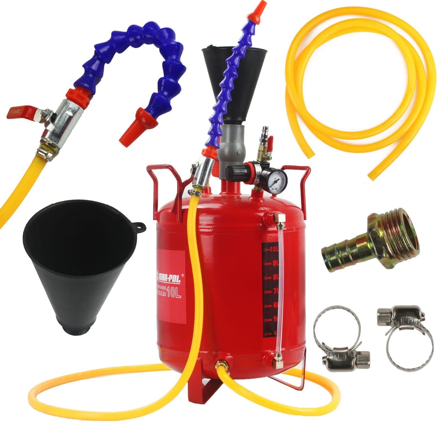 Distribuitor/Pompa de bagat ulei pneumatică 10 litri in motoare , cutii de viteze etc. - Bjc tools