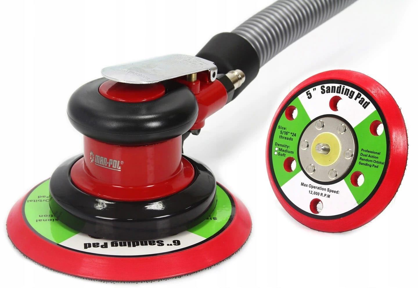Slefuitor pneumatic orbital 2 discuri incluse 125mm + 150mm - Bjc tools Imagine principală a produsului