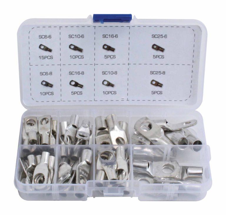 Set papuci conectori electrici 65 piese Cupru - Bjc tools