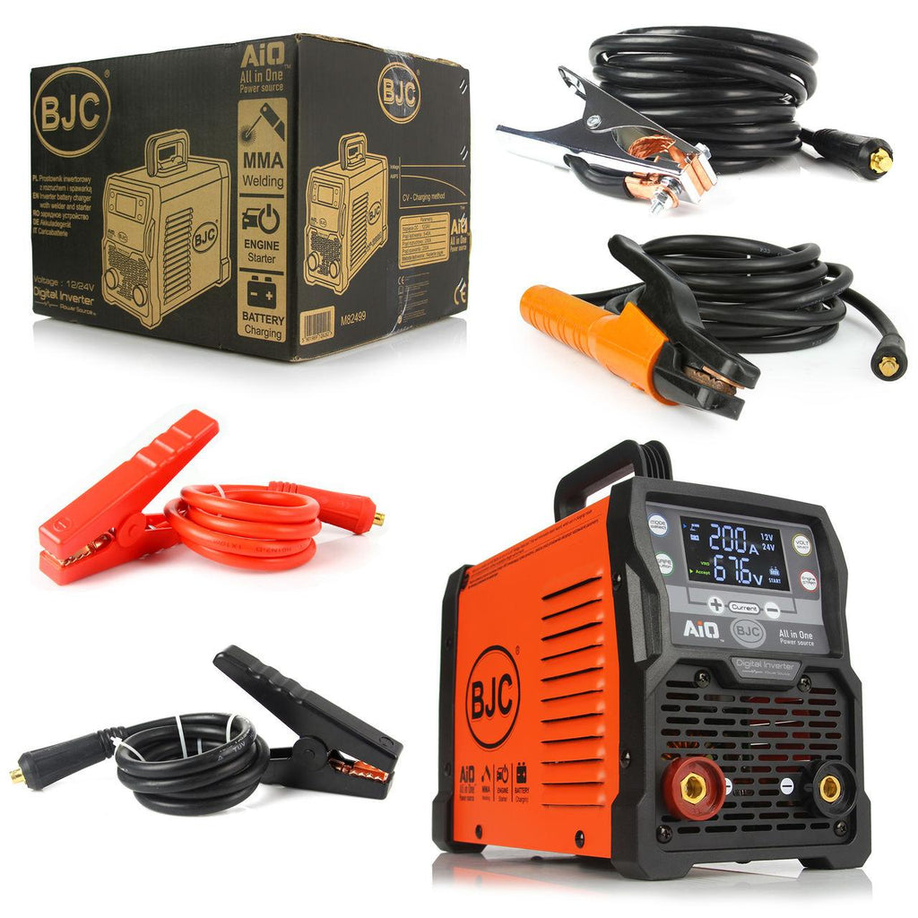 Aparat de sudura si redresor 200A 3in1 Profesional, Robot de pornire cu redresor baterii si aparat de sudura 3 in 1 - Bjc tools