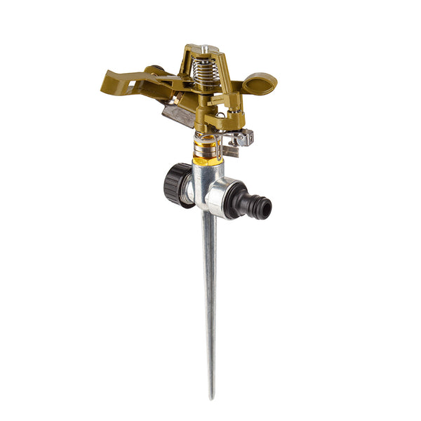 Aspersor cu impuls  360° 1/2",Aspersor apa gradina metalic cu trecere