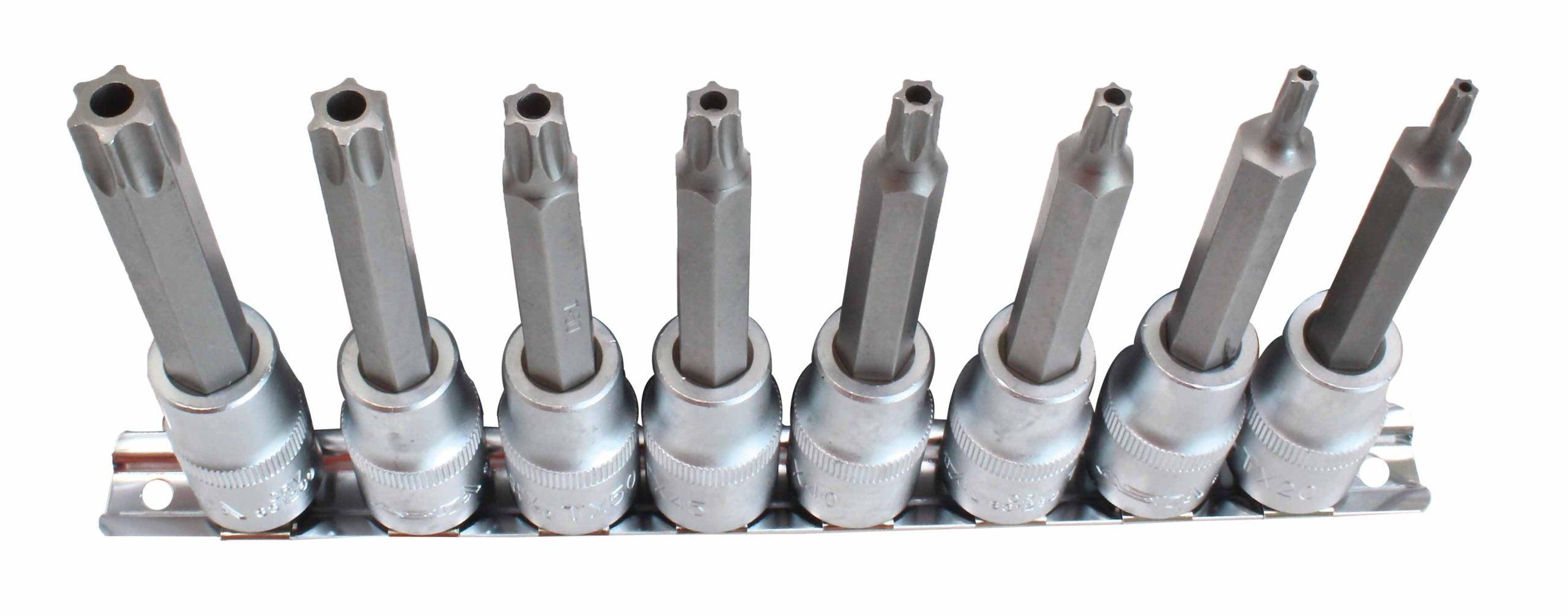 Set de biti - 8 bucăți 1/2" T - Bjc tools Imagine principală a produsului
