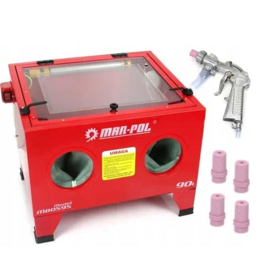 Cabina de sablat PROFI 90 Litri Aparat de sablat cu nisip - Bjc tools