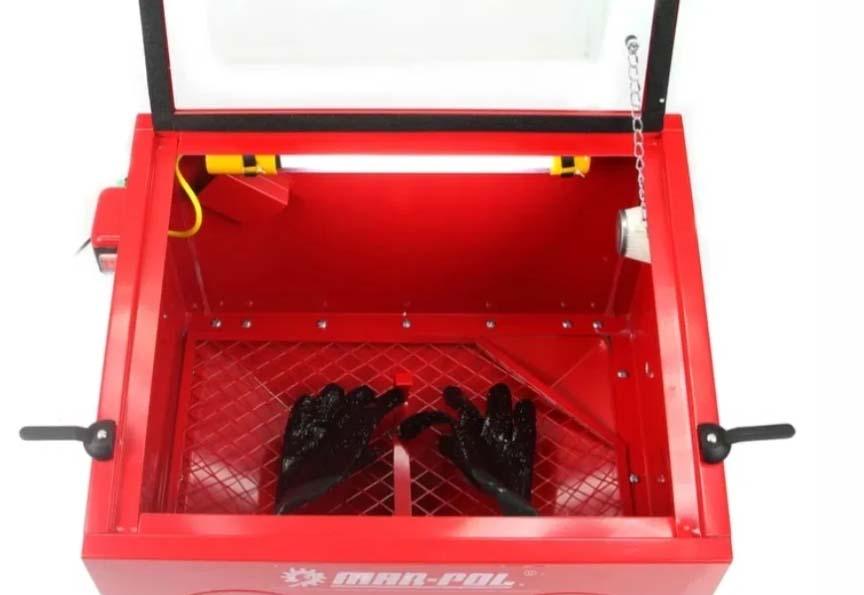 Cabina de sablat PROFI 90 Litri Aparat de sablat cu nisip - Bjc tools