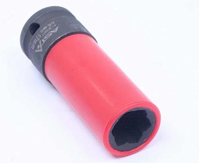 Cheie tubulara de impact 17 mm 1/2 85mm antifurt prezoane Mercedes - Bjc tools
