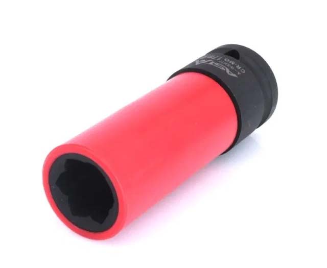 Cheie tubulara de impact 17 mm 1/2 85mm antifurt prezoane Mercedes - Bjc tools