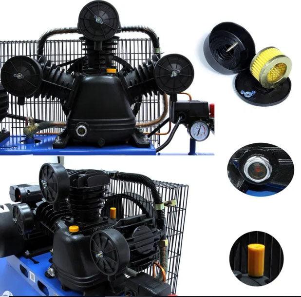 Compresor aer comprimat 100 Litri 500L/min 3 pistoane 220v Profesional - Bjc tools