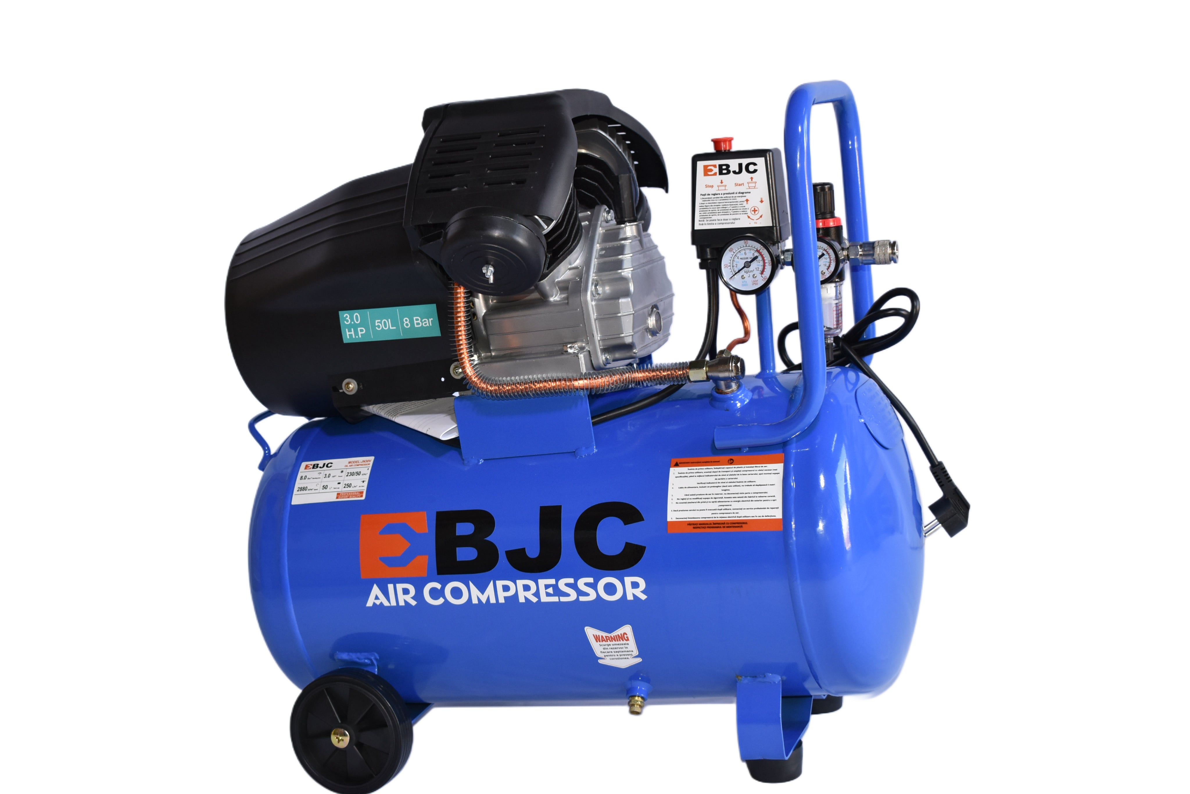 Compresor aer comprimat 50 Litri 2 pistoane 440L/min Imagine principală a produsului
