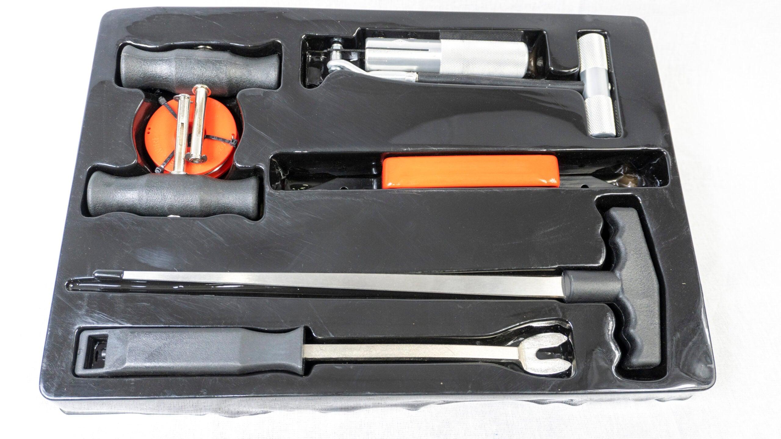 Trusa demontare geamuri, Set extras parbriz kit 7 piese,Set de scule pentu demontare parbriz luneta 7 piese Trusa taiat cheder - Bjc tools Imagine principală a produsului