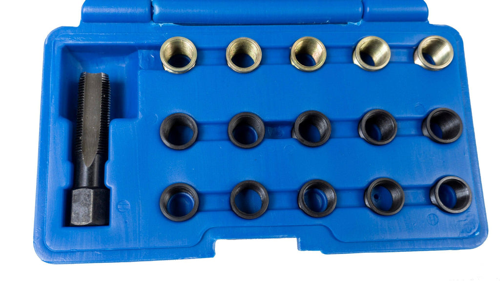 Kit de reparare a filetului bujiei de aprindere M14 X 1,25, trusa reparatie filet bujii - Bjc tools