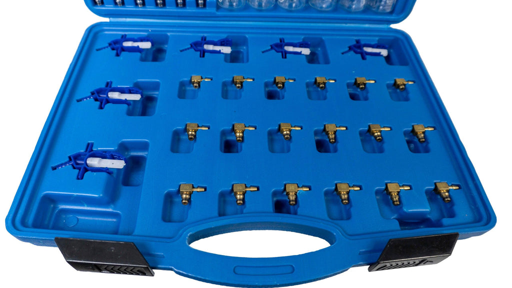 Tester verificare diagnostic tur retur injectoare common rail Bosch Denso Delphi Siemens,Set de debitmetre pentru motoare Diesel - Bjc tools