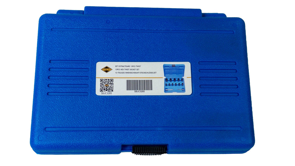 Trusa extras suruburi si piulite, Set extractoare 13buc twist 1/2 si 3/8 8-21 mm - Bjc tools