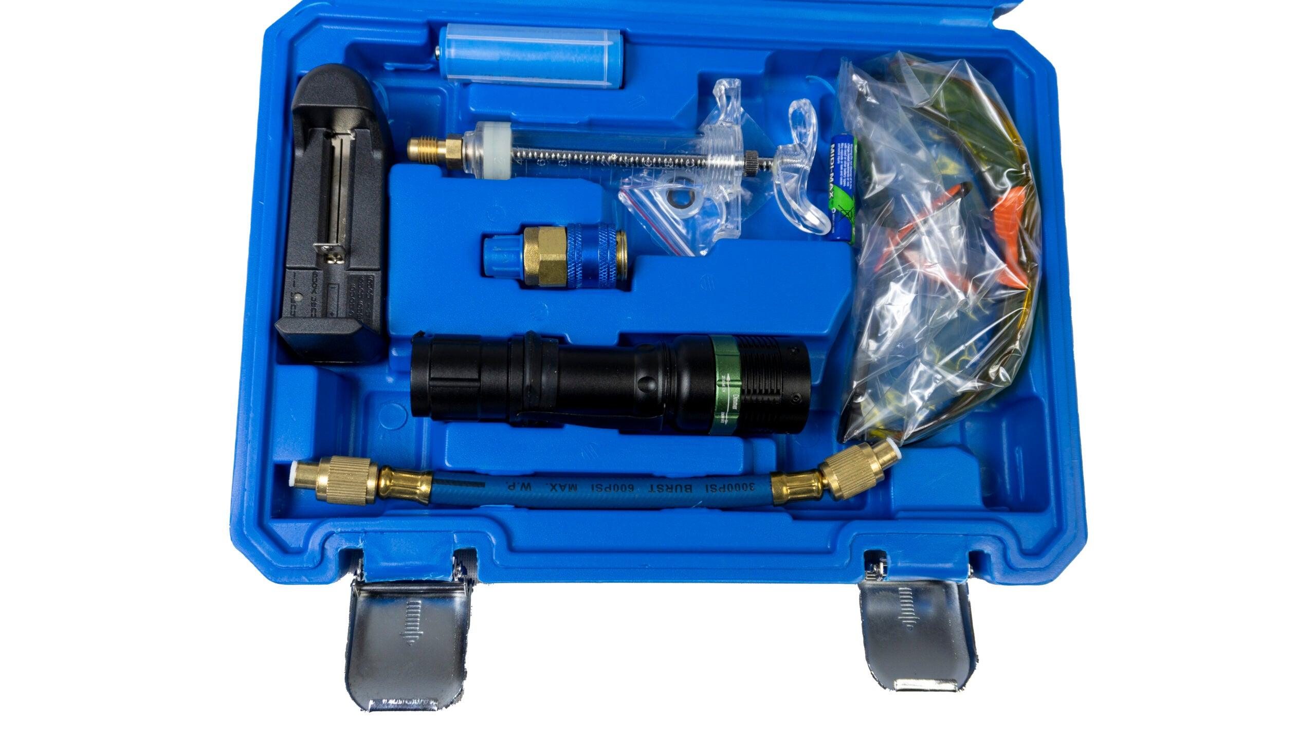 Trusa detectare scurgeri UV LED,Lampa detectare scurgeri freon - Bjc tools