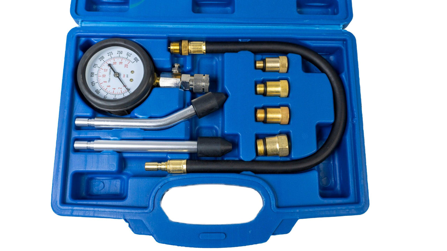 Tester compresie motoare benzina 8 piese - Bjc tools