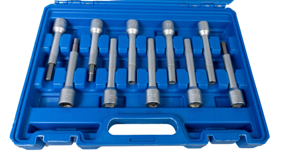 Trusa chei demontare amortizoare, Set de unelte pentru îndepărtarea și instalarea amortizoarelor 19pcs - Bjc tools