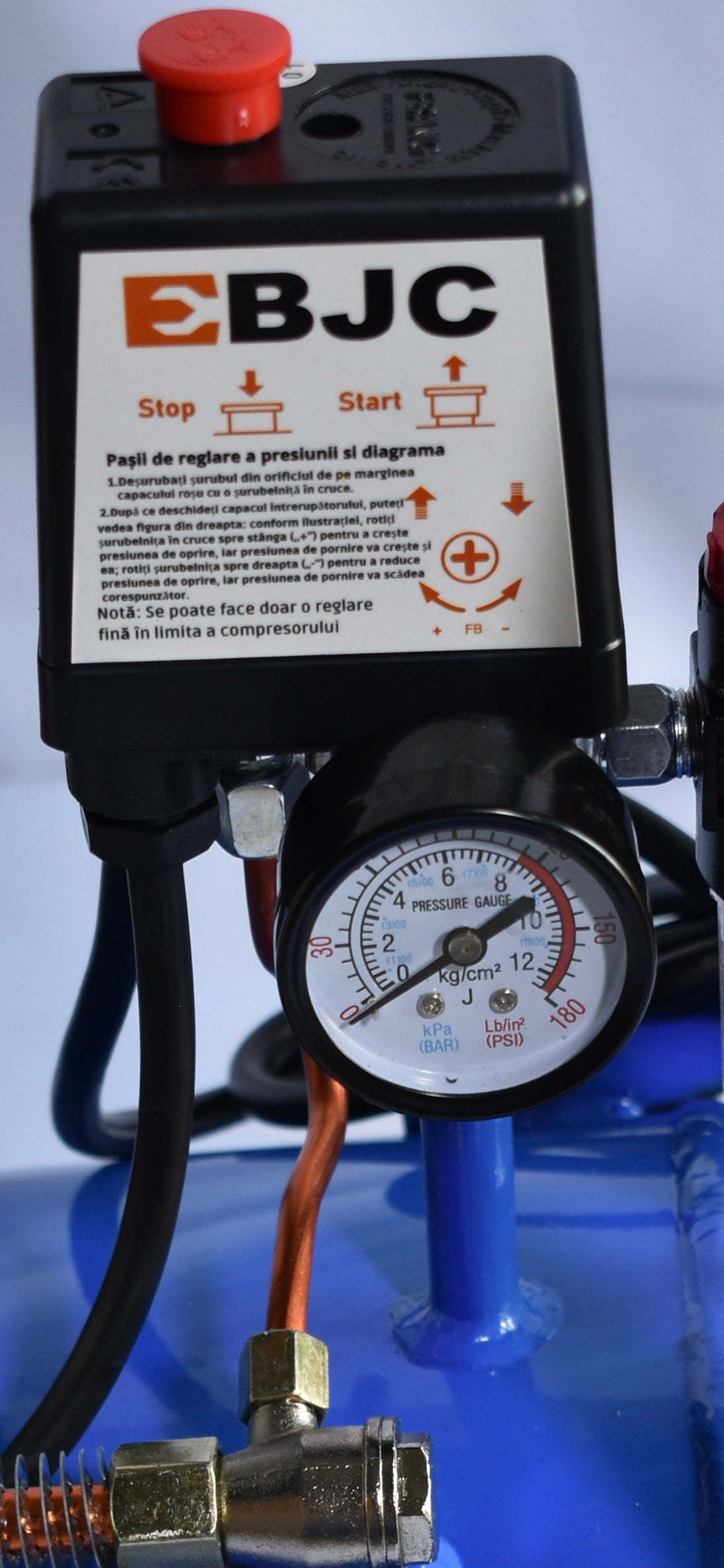 Compresor aer comprimat 50 Litri 2 pistoane 440L/min