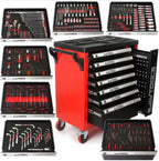 Dulap de scule complet echipat Profesional 298 piese 7 sertare - Bjc tools