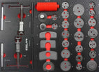 Dulap scule echipat Profesional 306 piese 7 sertare - Bjc tools