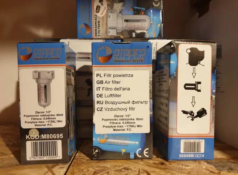Filtru aer si impuritati 1/2 pentru scule pneumatice Cuple incluse - Bjc tools