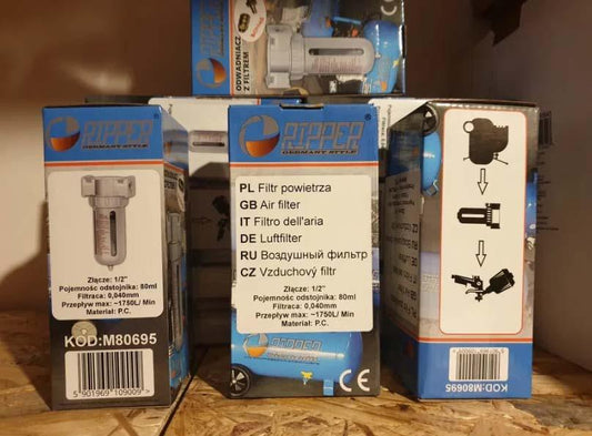 Filtru aer si impuritati 1/2 pentru scule pneumatice Cuple incluse