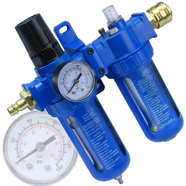 Filtru de aer și regulator de presiune cu ungator pentru scule pneumatice