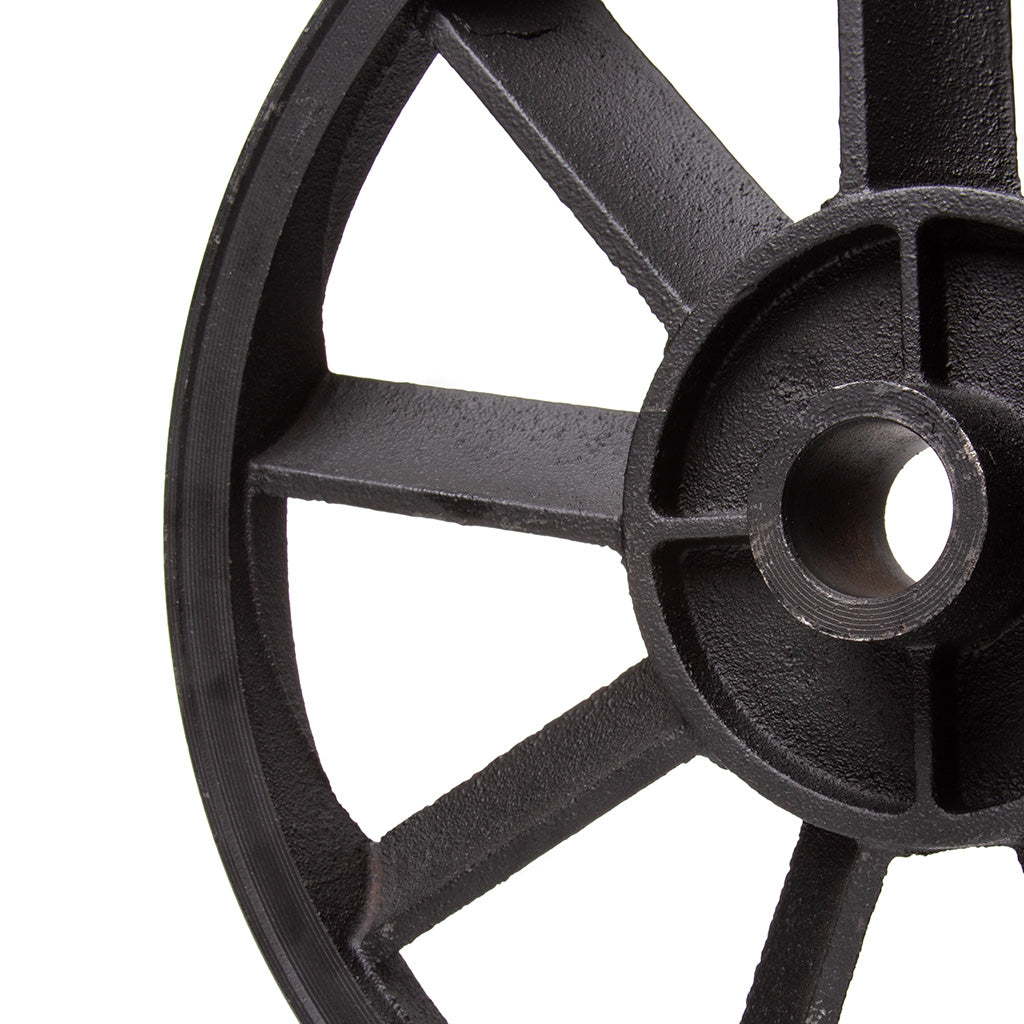 Fulie Pompa Compresor Aer - Fonta - Diametru 250mm - Ax Conic 22mm - 23mm Imagine secundară a produsului