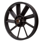 Fulie Pompa Compresor Fonta - 2 Canale - Diametru 310mm - Ax Conic 31mm - 34mm