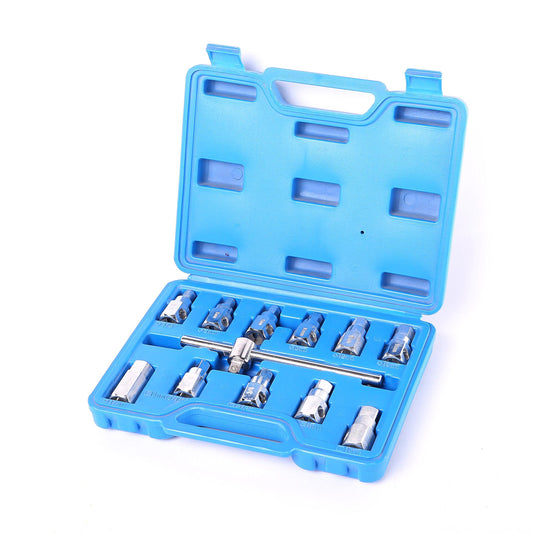 Set biti imbus pentru buson baie ulei 12 piese - Bjc tools