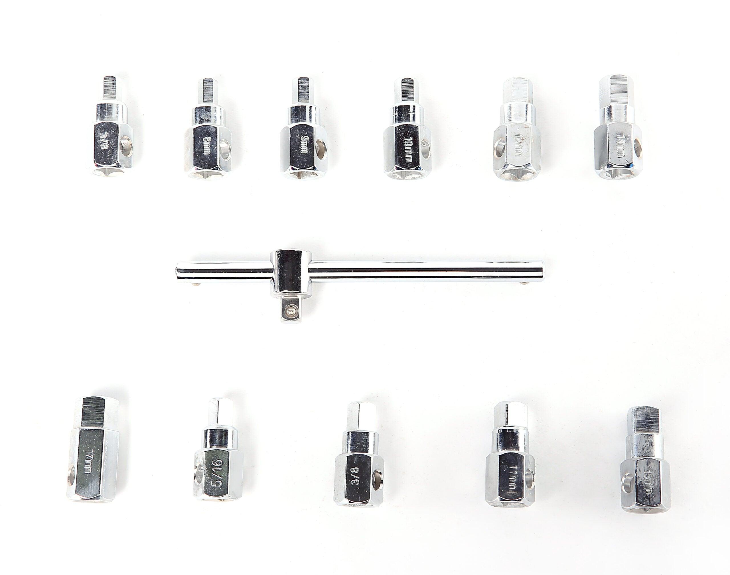 Set biti imbus pentru buson baie ulei 12 piese - Bjc tools