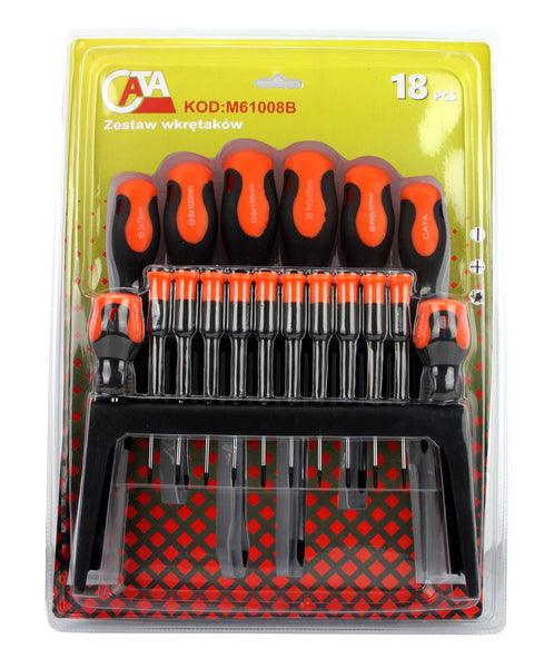 Set surubelnite drepte stea si torx 18 piese magnetice - Bjc tools