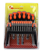 Set surubelnite drepte stea si torx 18 piese magnetice - Bjc tools