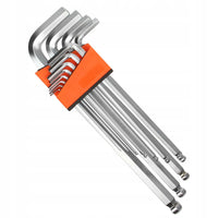 Set chei imbus hexagon tip L profesional 1.5 - 14 mm cu bila - Bjc tools