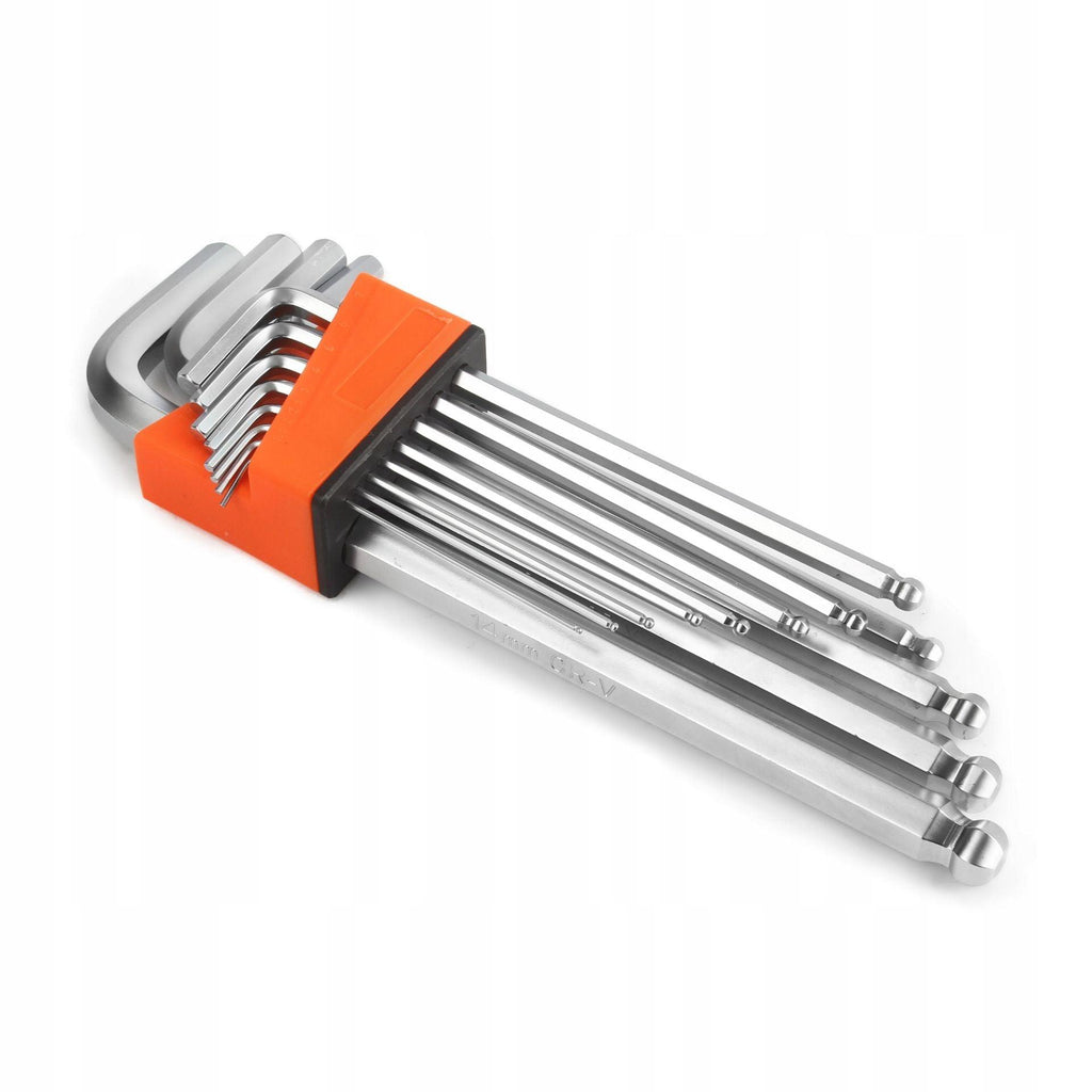 Set chei imbus hexagon tip L profesional 1.5 - 14 mm cu bila - Bjc tools