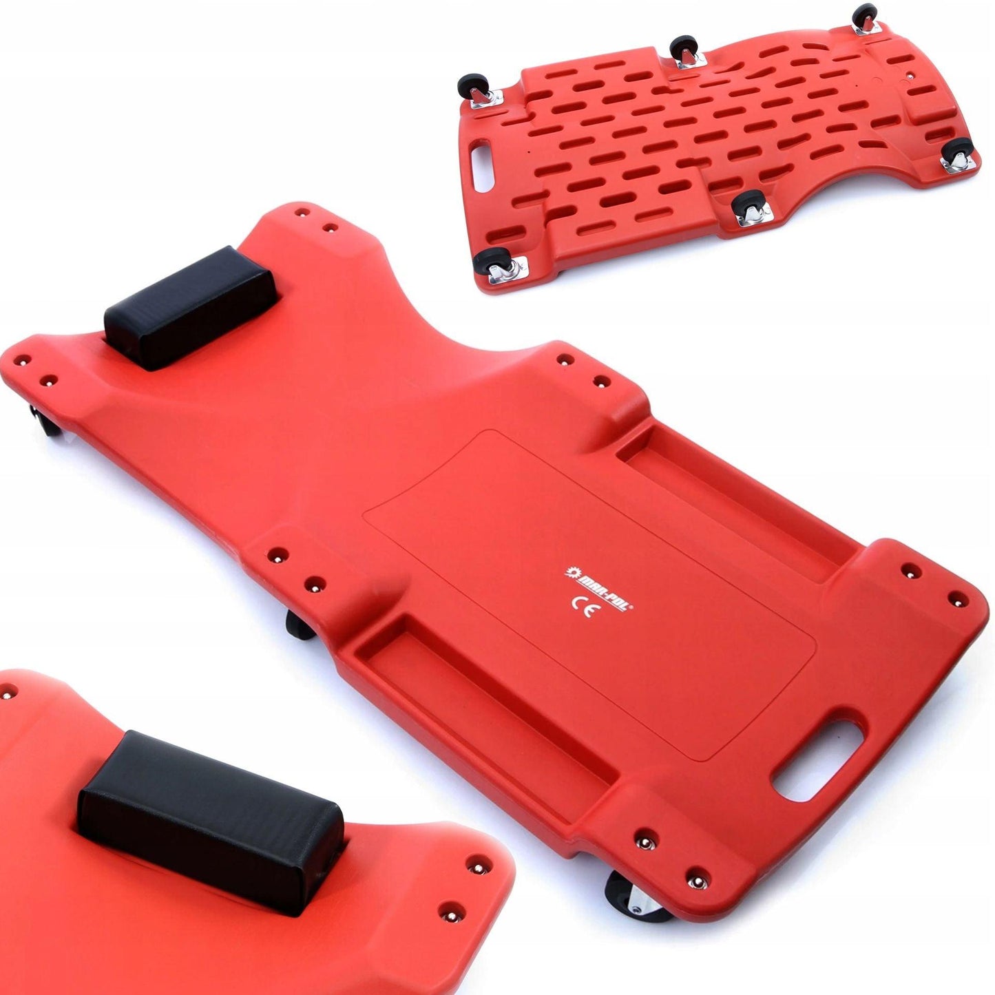 Pat mobil. Cărucior pt mecanici cu 6 roti 150 kg. Targa - Bjc tools