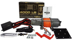 Troliu electric 12 volti 4000 lbs 1814kg coarda sintetica - Bjc tools