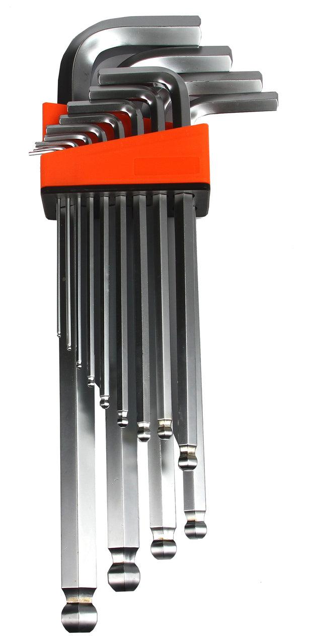Set chei imbus cu bila si maner hexagon profesional 2mm - 19mm 13 piese - Bjc tools