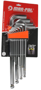 Set chei imbus cu bila si maner hexagon profesional 2mm - 19mm 13 piese - Bjc tools