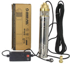 Pompa de apa submersibila 1" 90mm 60m 50L/min corp inox motor cupru - Bjc tools