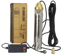 Pompa de apa submersibila 1" 90mm 60m 50L/min corp inox motor cupru - Bjc tools