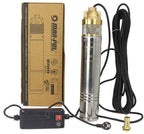 Pompa de apa submersibila de adâncime 1" 90m 50L/min 96mm corp inox motor cupru - Bjc tools
